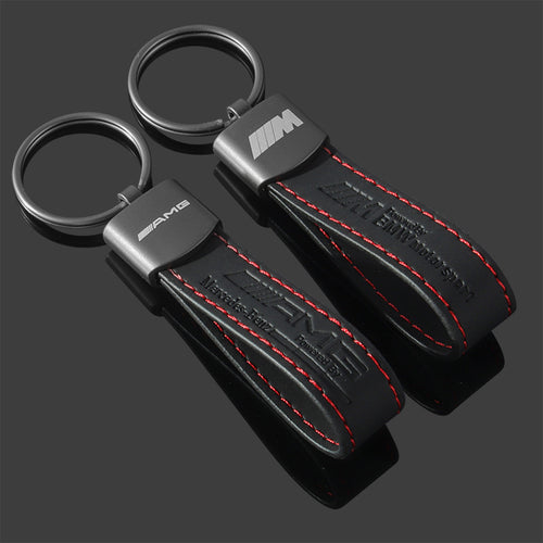 Mercedes-Benz AMG Leather Keychain Car Accessory