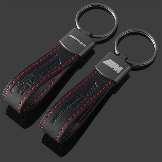 Mercedes-Benz AMG Leather Keychain Car Accessory