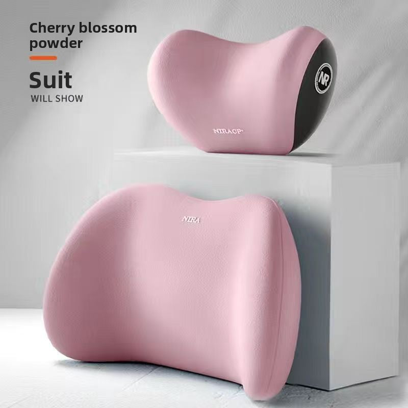 Car Headrest and Lumbar Support Pillow