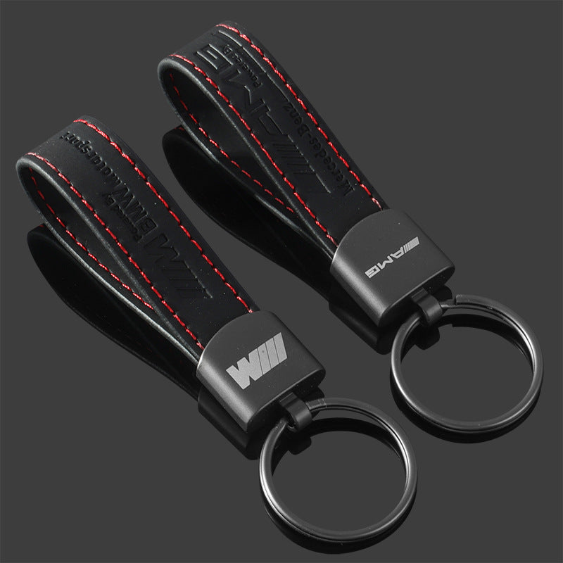 Mercedes-Benz AMG Leather Keychain Car Accessory