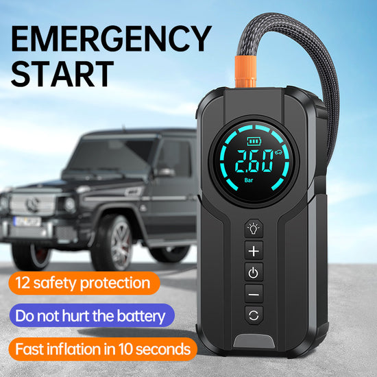 Portable Car Jump Starter with Air Compressor