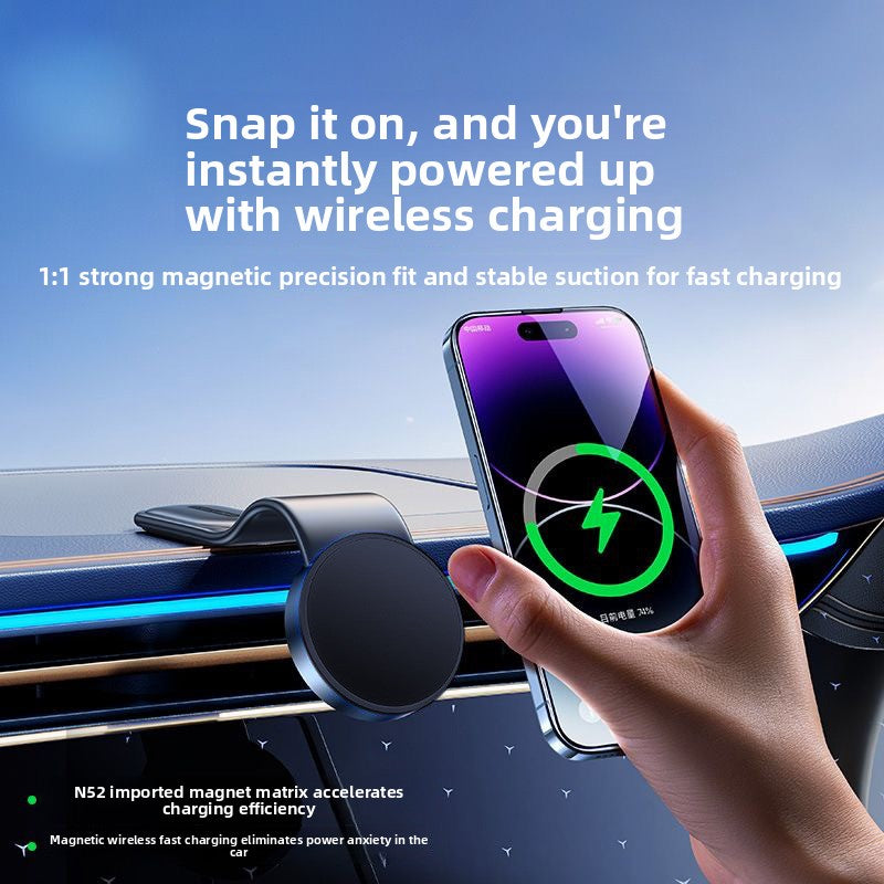 Car Magnetic Phone Holder with Wireless Charging
